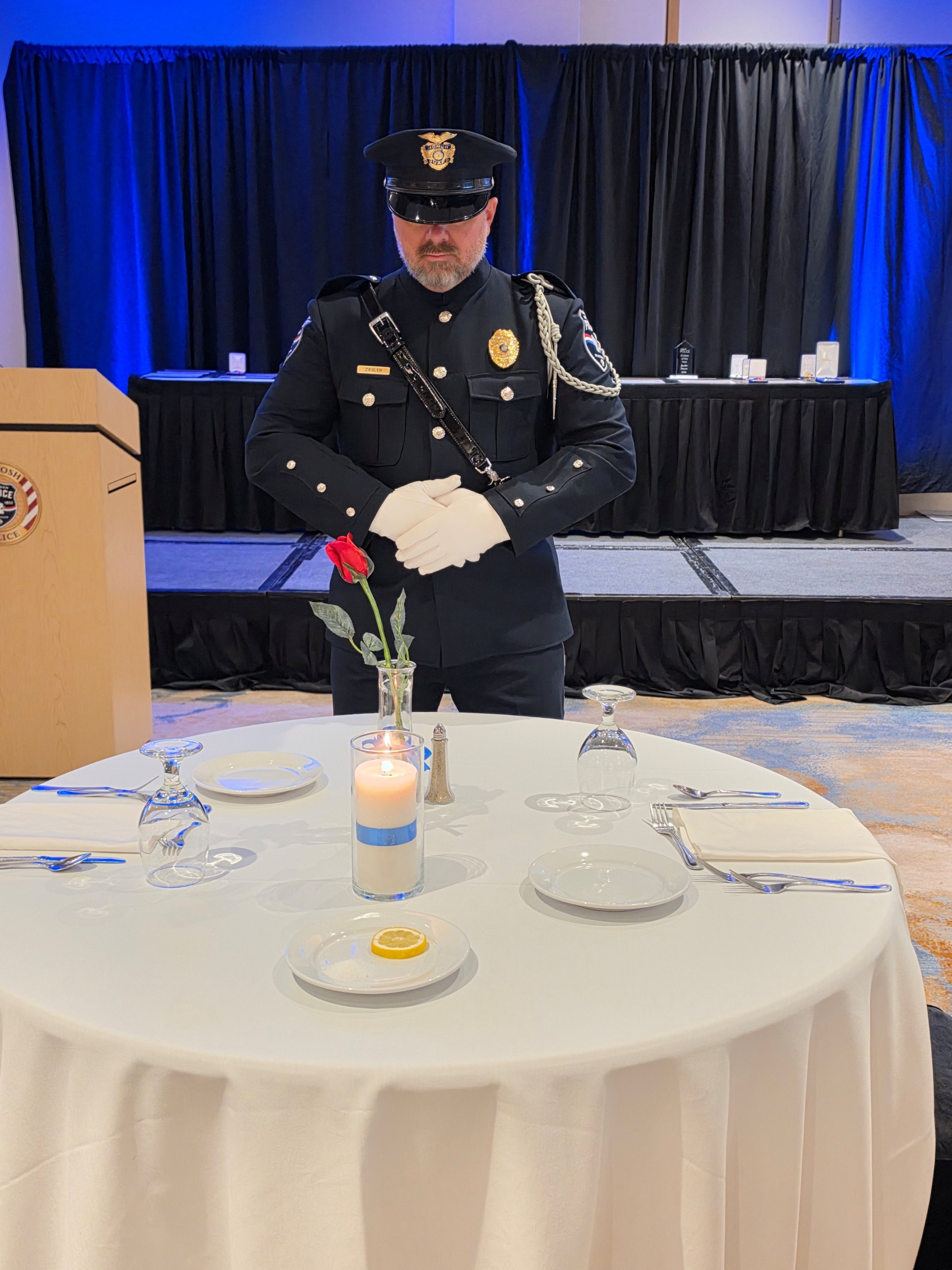 Honor Gaurd in at banquet
